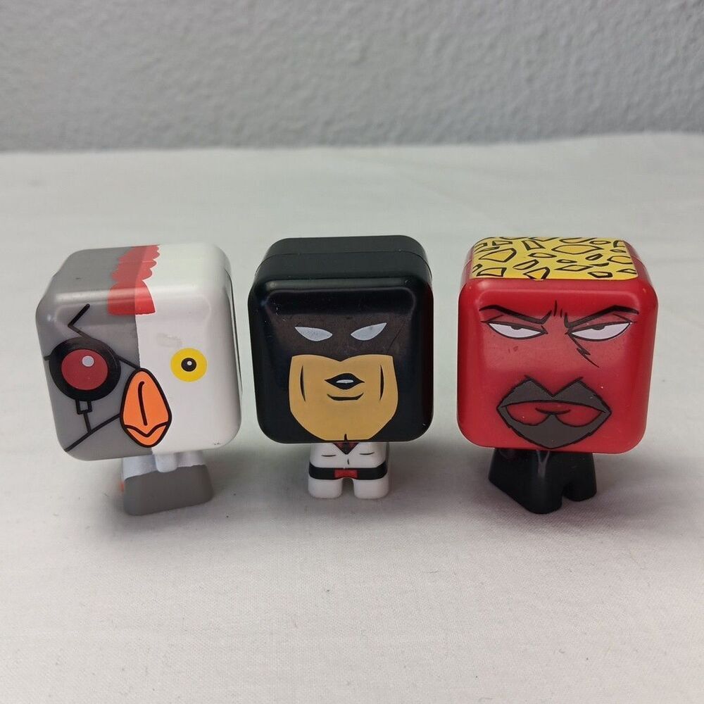 Hardee's Carl's Jr Adult Swim Toy Figures Robot Chicken Frylock Space Ghost